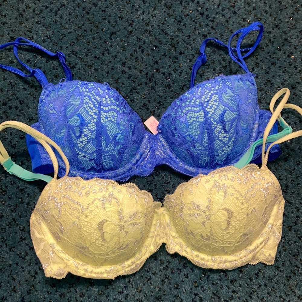 Victoria’s Secret PINK Lace Push Up Bra Bundle